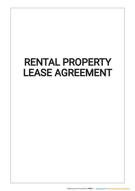 Property Lease Template