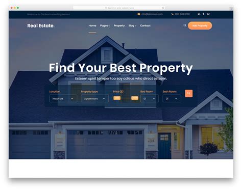 Property Listing Website Template