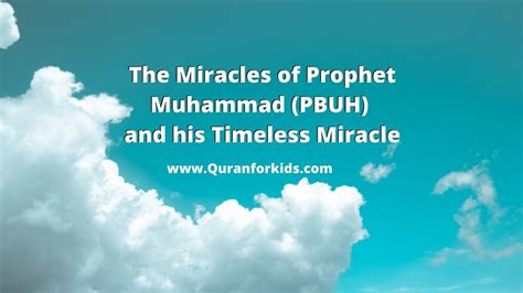 Prophet Muhammad Pbuh Miracles