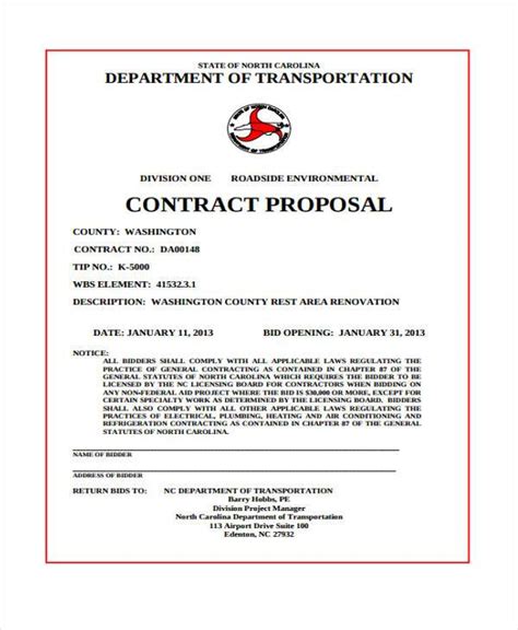 Proposal And Contract Template