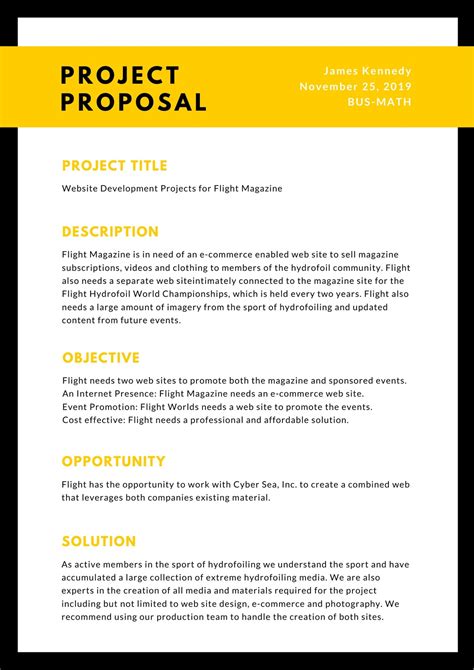 43 Professional Project Proposal Templates ᐅ TemplateLab