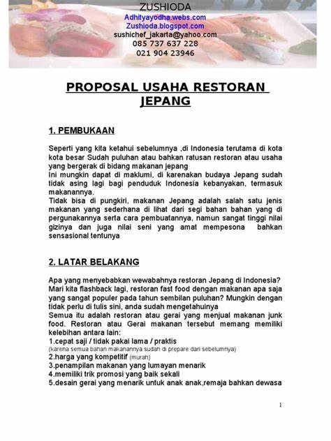 Proposal Bisnis Catering Indonesia