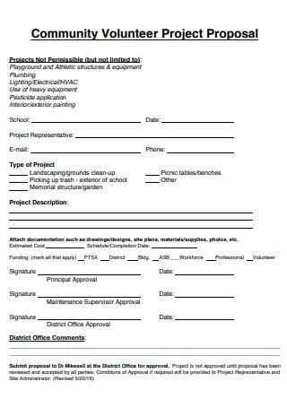 Proposal For Volunteer Program