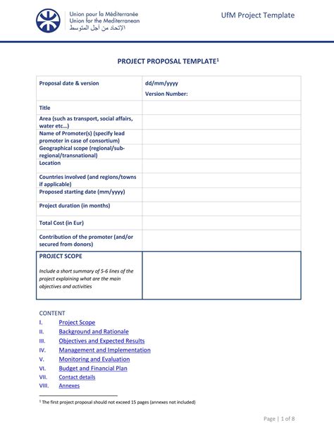 Proposal Form Template