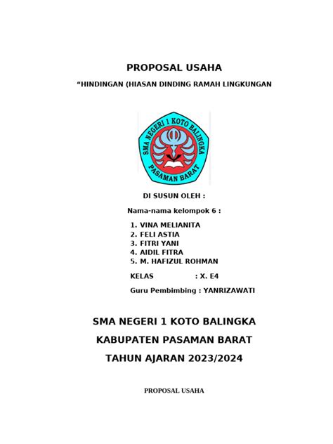 Proposal Usaha Pdf