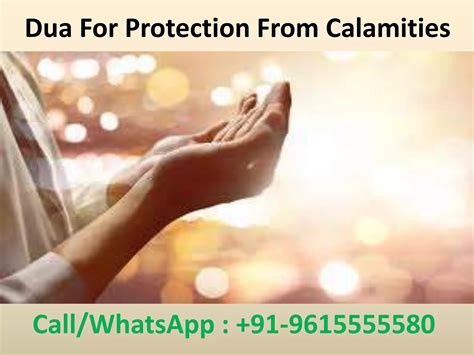 Protection from Calamities and Dangers