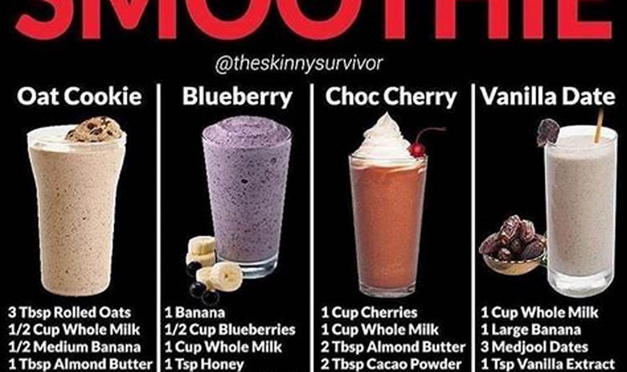 Protein Smoothie Recipes For Weight Gain
