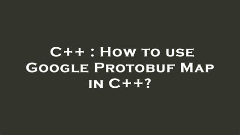 Protobuf basics cheatsheet