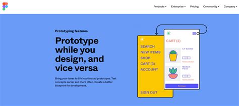 Various prototyping tools for UI/UX design