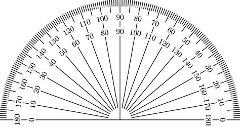 Protractor Template Printable