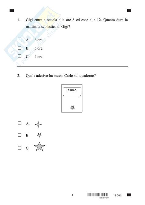 Invalsi di matematica 2015-2016 di seconda classe Scuola Primaria