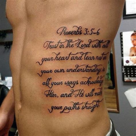 My tattoo... Stands for Proverbs 3 56. My life's verse