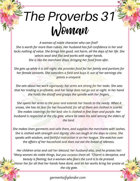 Proverbs 31 Printable