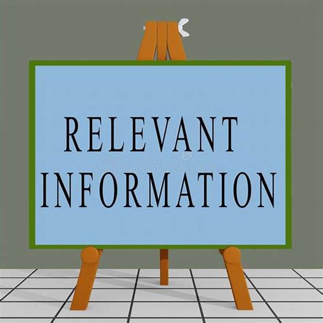 Provide relevant information to principal