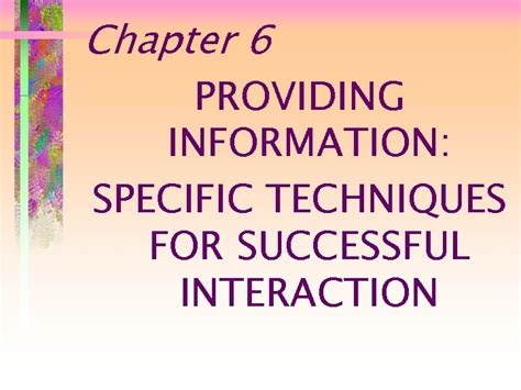 Providing Thorough Information