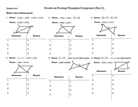 Proving Triangles Congruent Worksheet Answers Worksheet — db-excel.com