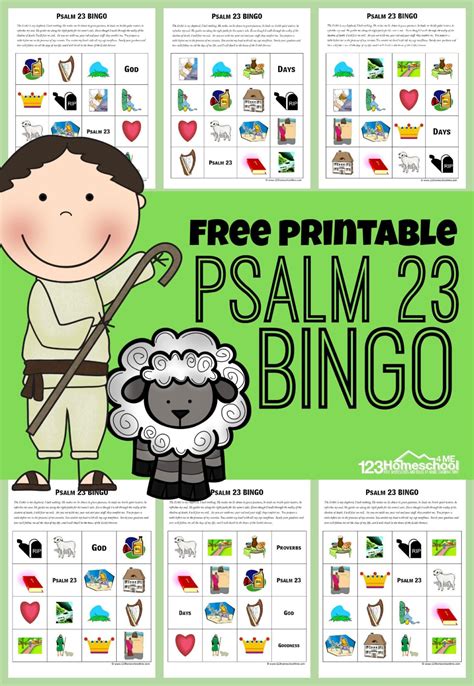 Psalm 23 Craft Printable