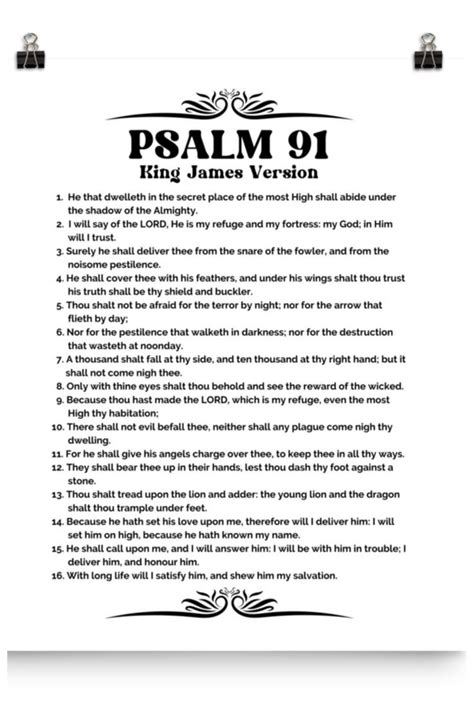 Psalm 91 Kjv Printable Version