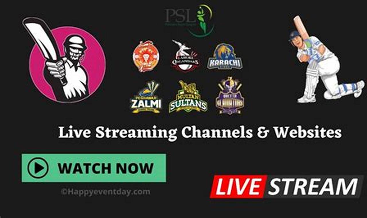 Psl 2024 Live Streaming Channel