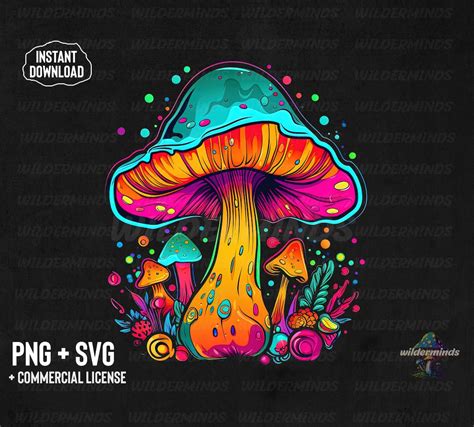 Unleash Your Inner Psychedelia with Mind-bending Psychedelic Mushroom SVG Designs