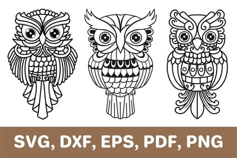 Download Psychedelic Owl SVG File - SVG Design for Cricut Machine