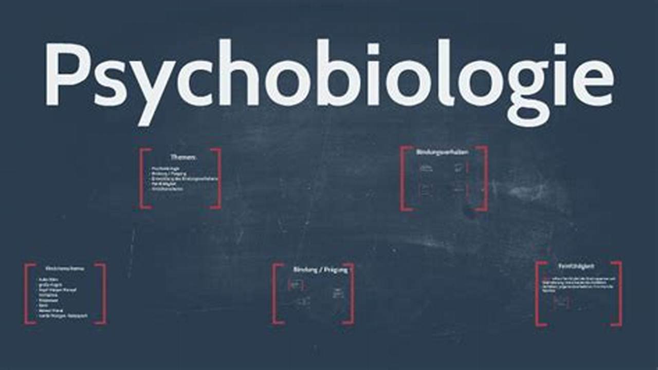 Psychobiologie, Wo