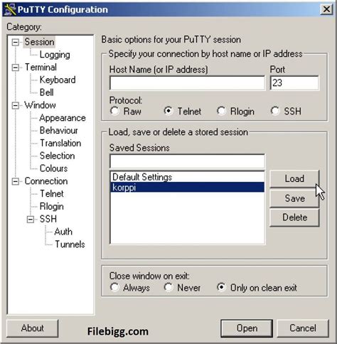 PuTTY Download Initiate Download