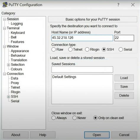 PuTTY Secure Remote Access