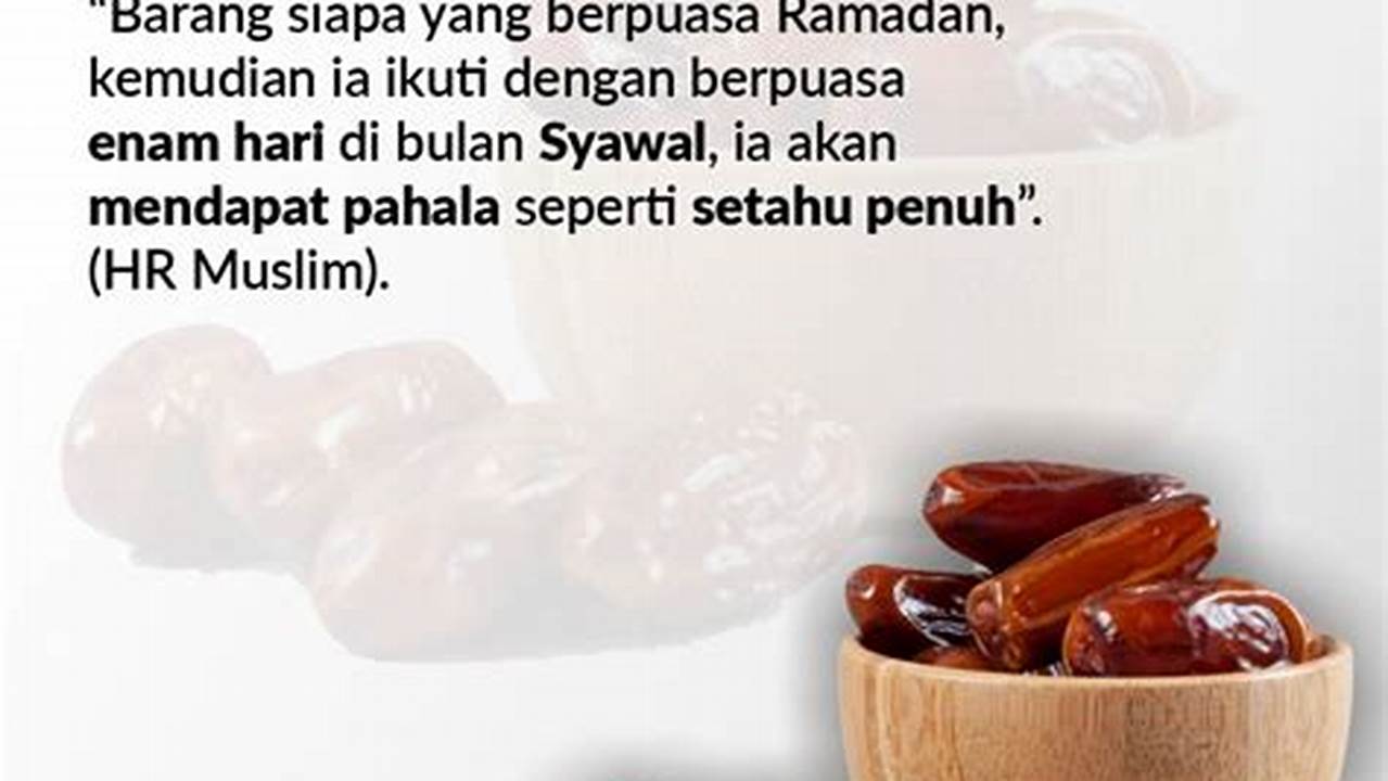 Puasa Syawal, Ramadhan