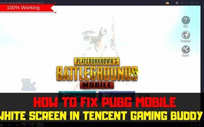 Pubg Mobile White Screen Android