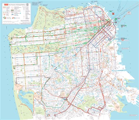 Downtown San Francisco Transit Map San francisco transit map, San