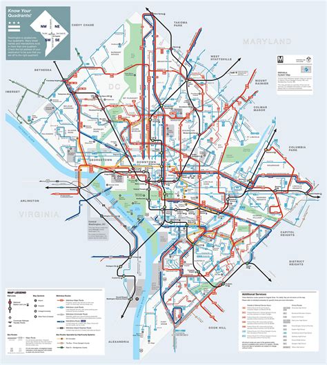 Public Transportation Washington Dc Map