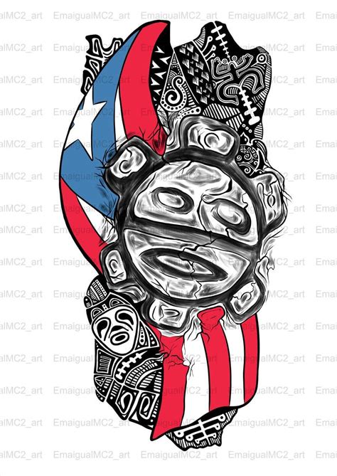 Aztec / Puerto Rican / Polynesian tattoo puertorico 