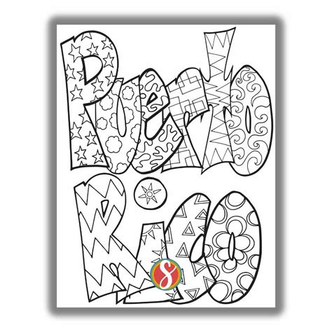 Puerto Rico Coloring Pages
