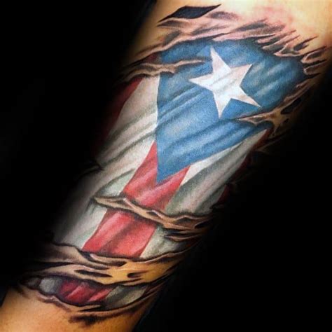 50 Puerto Rican Flag Tattoo Ideas For Men Puerto Rico