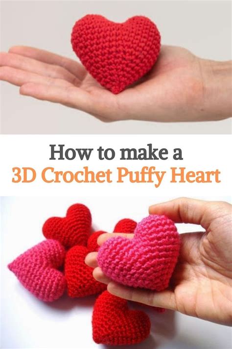 Puffy Heart Crochet Pattern