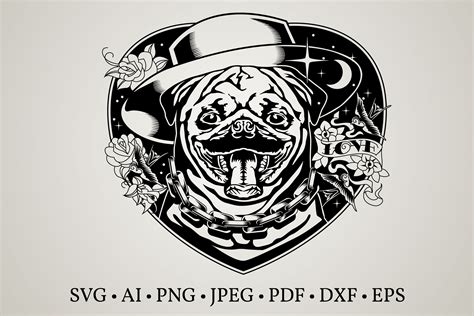 Download Pug Face Clipart For Crafts