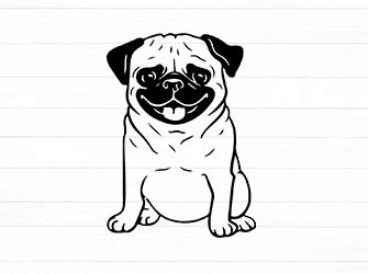 Unleash Your Creativity with Adorable Pug SVG Free - Get Your Paws on our Freebie Collection Today!