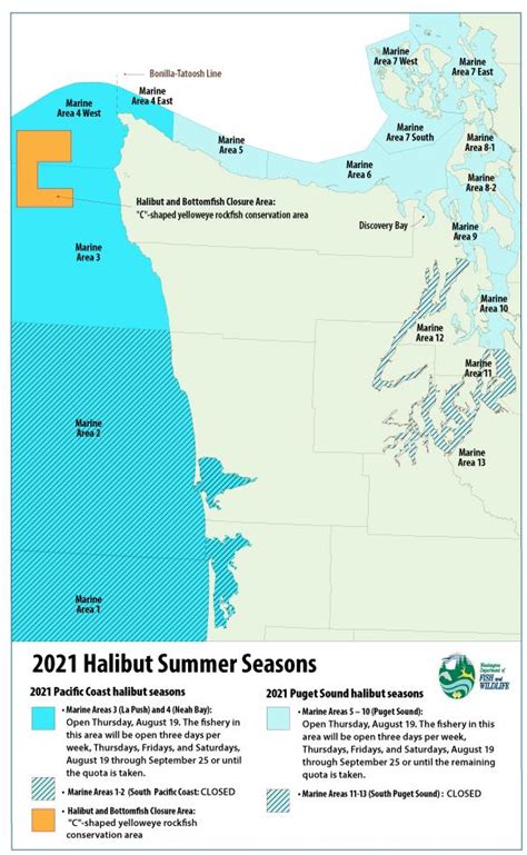 Puget Sound Halibut Fishing Maps