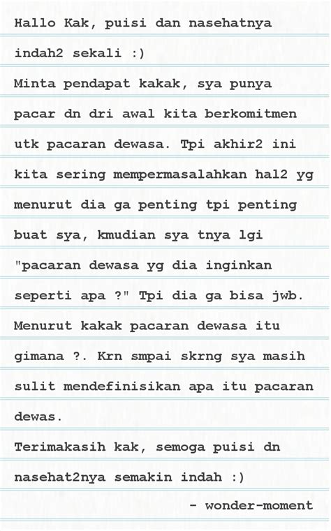 Puisi Dewasa