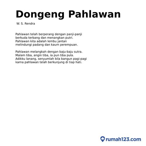 Puisi Dongeng