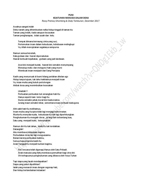 Puisi Dosa