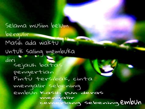 Puisi Embun Pagi Islami