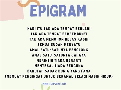 Puisi Epigram