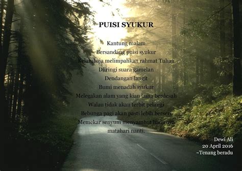 Puisi Rasa Syukur