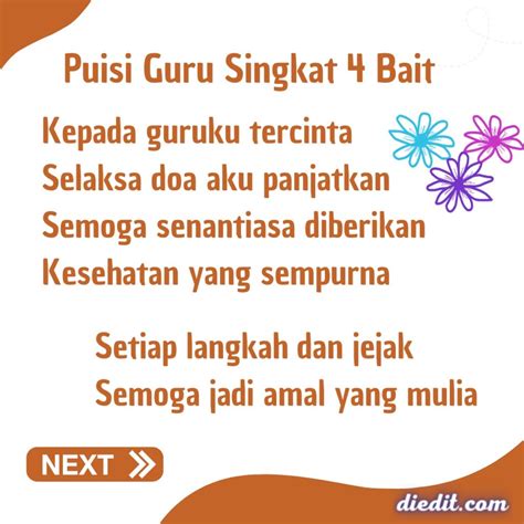 Puisi Tentang Guru 4 Bait