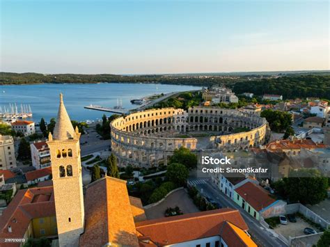 Pula Amphitheater from sea
