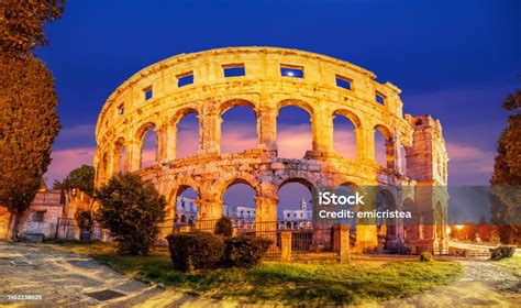 Pula Croatia twilight