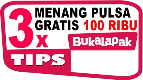 Pulsa Gratis Bukalapak