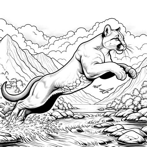 Puma Coloring Pages